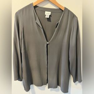 Eileen Fish Silk Two Piece Skirt & Cardigan